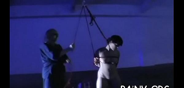  Extreme slavery session with some nipple torture scenes